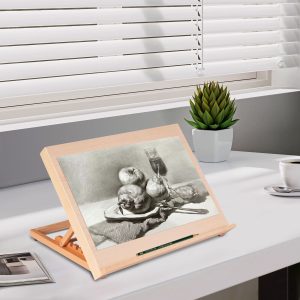 Adjustable Portable Wooden Drawing Board, Sturdy Beech Wood Desk With Adjustable Angle For Painting, Drawing, Writing